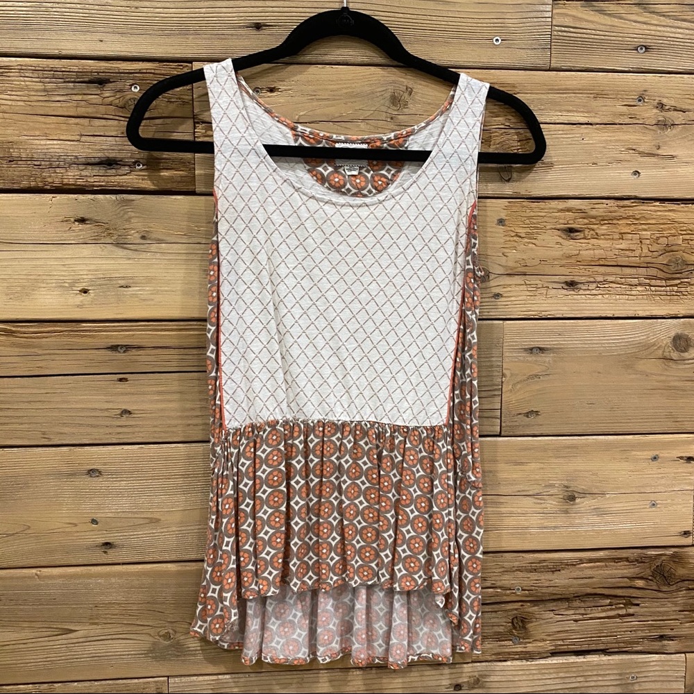 Anthropologie sleeveless peplum top